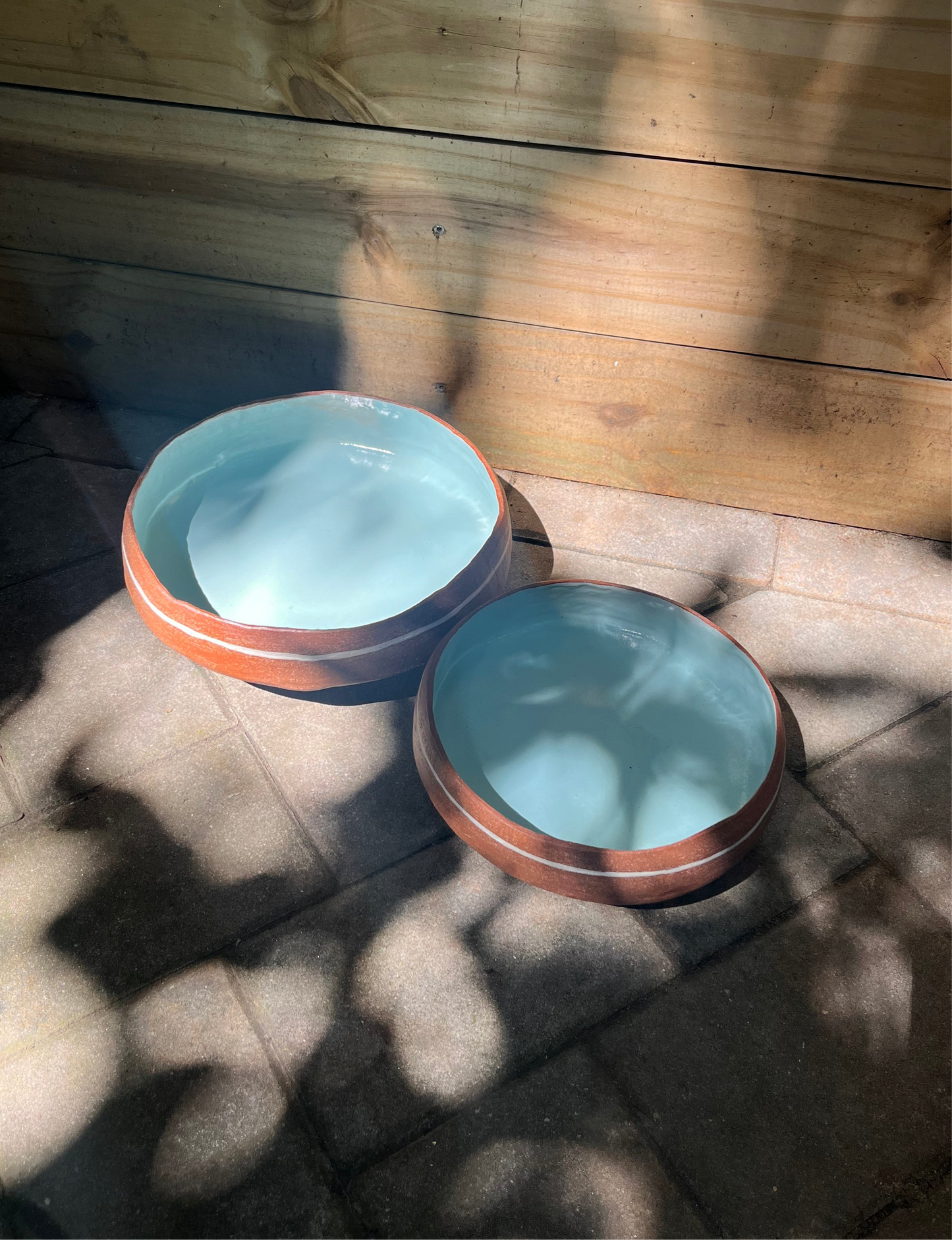 Red Stoneware Bowl