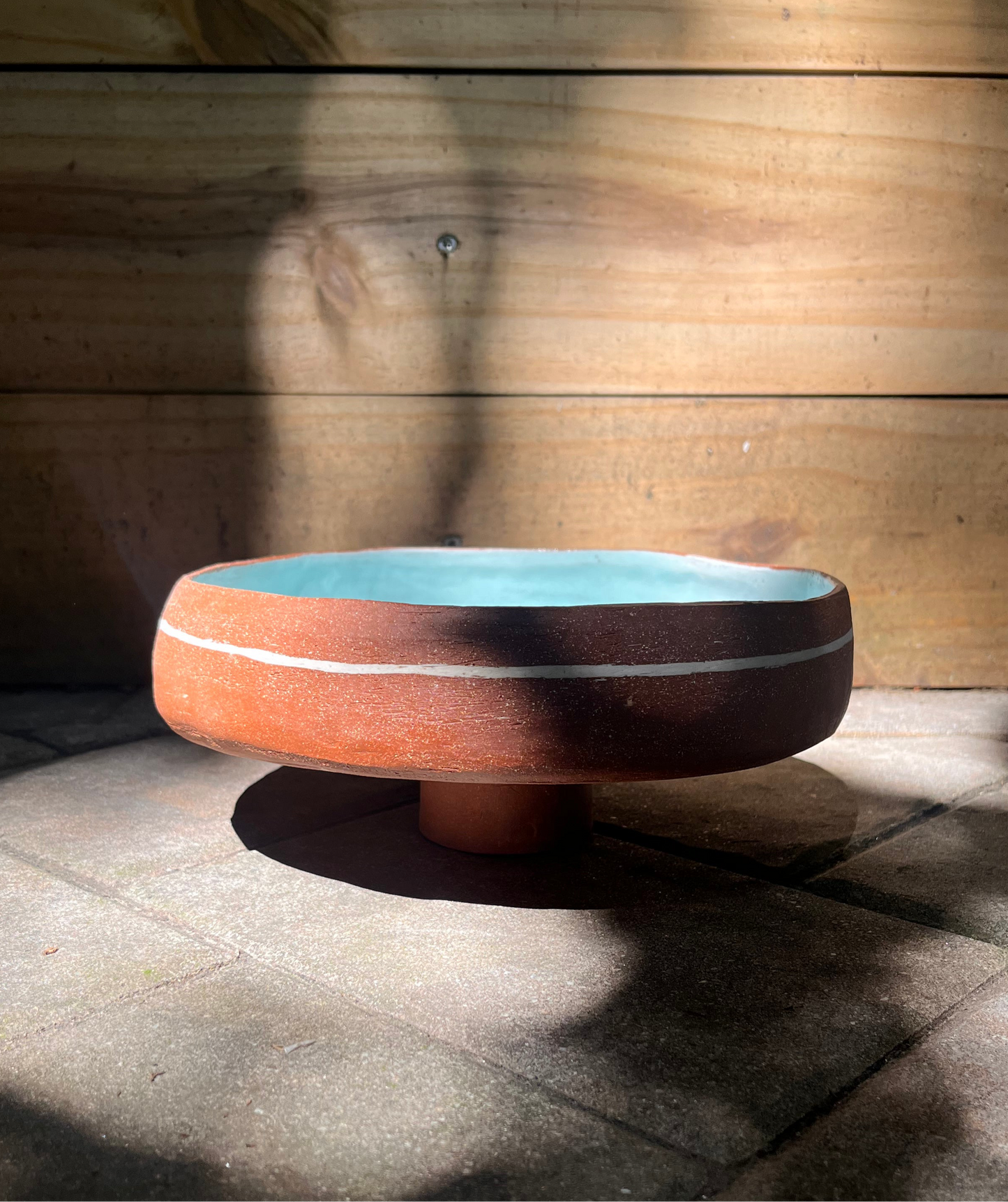 Red Stoneware Bowl