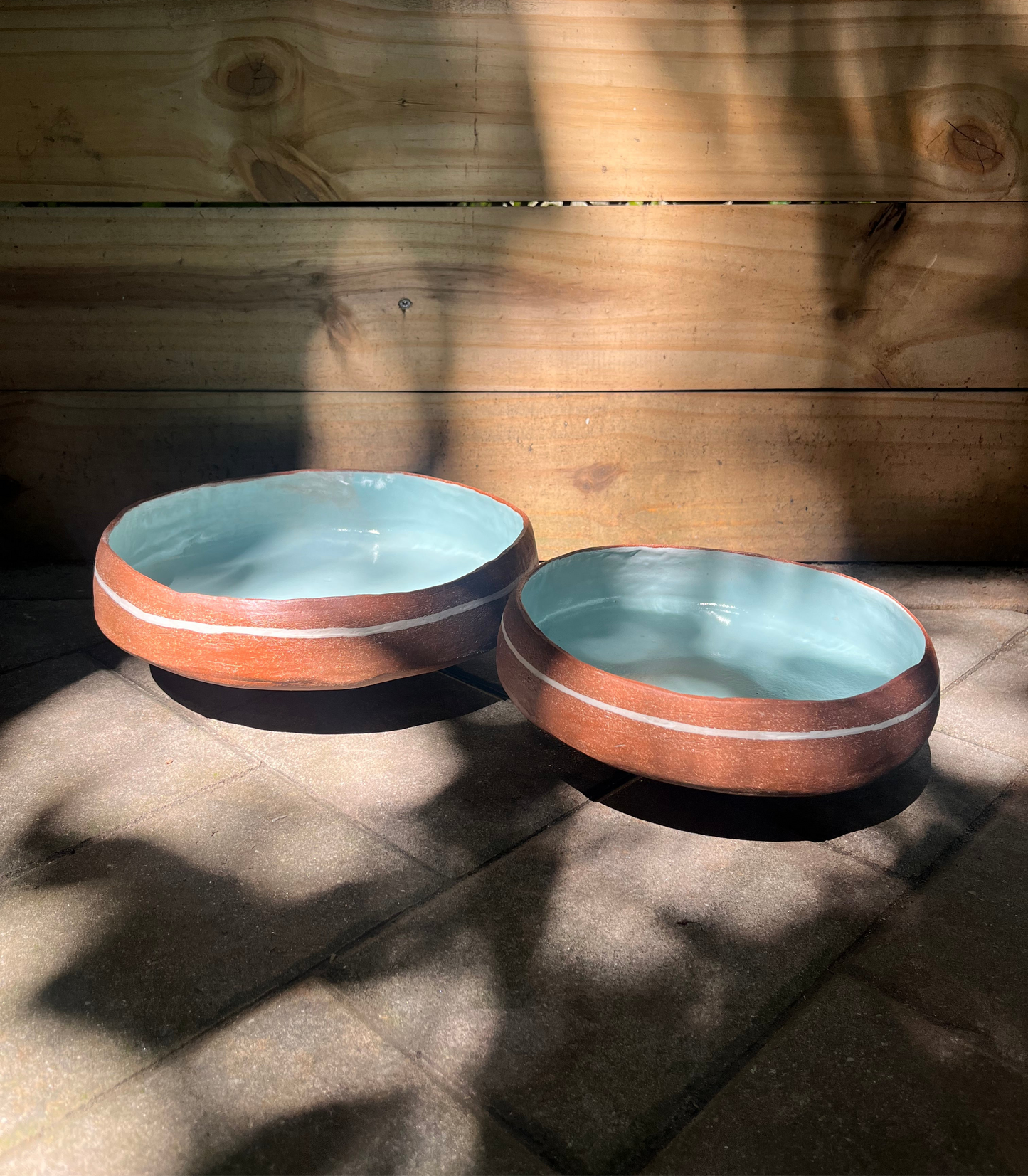 Red Stoneware Bowl