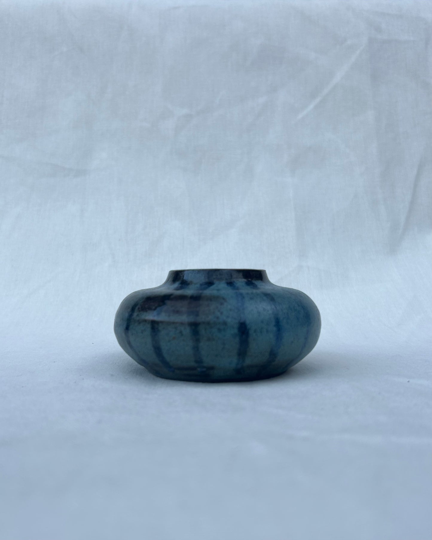 Low Blue Vase