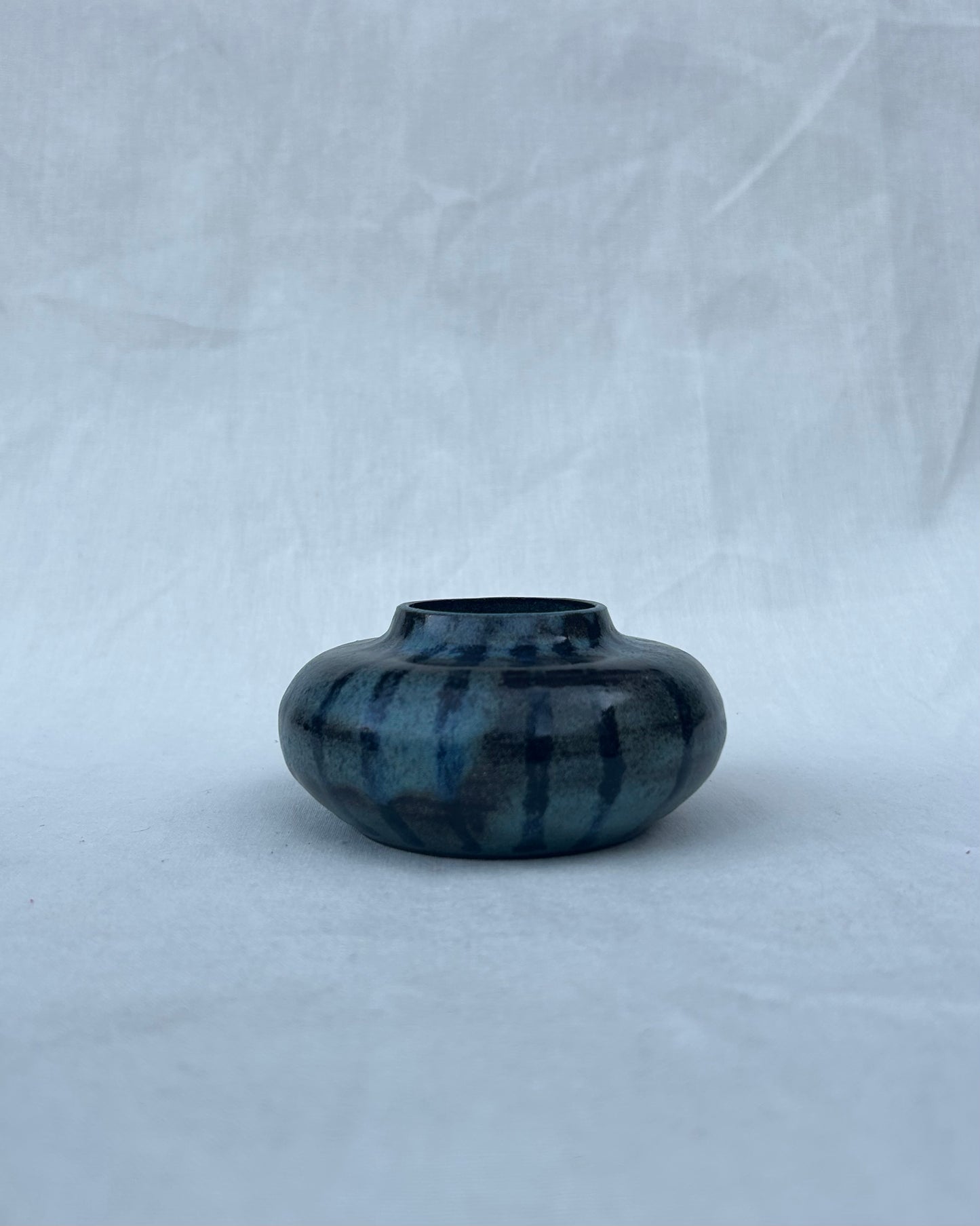 Low Blue Vase